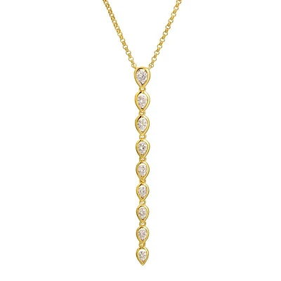 Pear Shaped Gradient Necklace