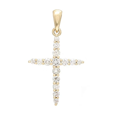.25ct Diamond Cross 22MM Pendant