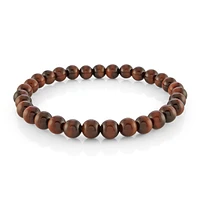 Red Tiger Eye 6MM Bead Bracelet