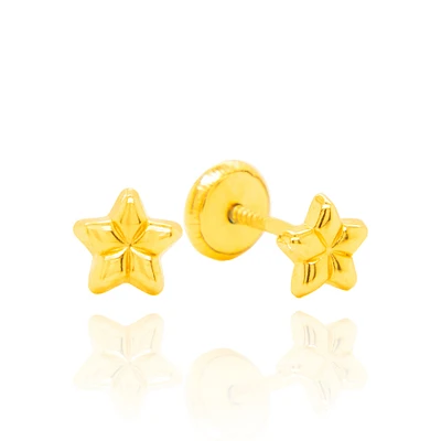 Puffy Star Stud Earrings