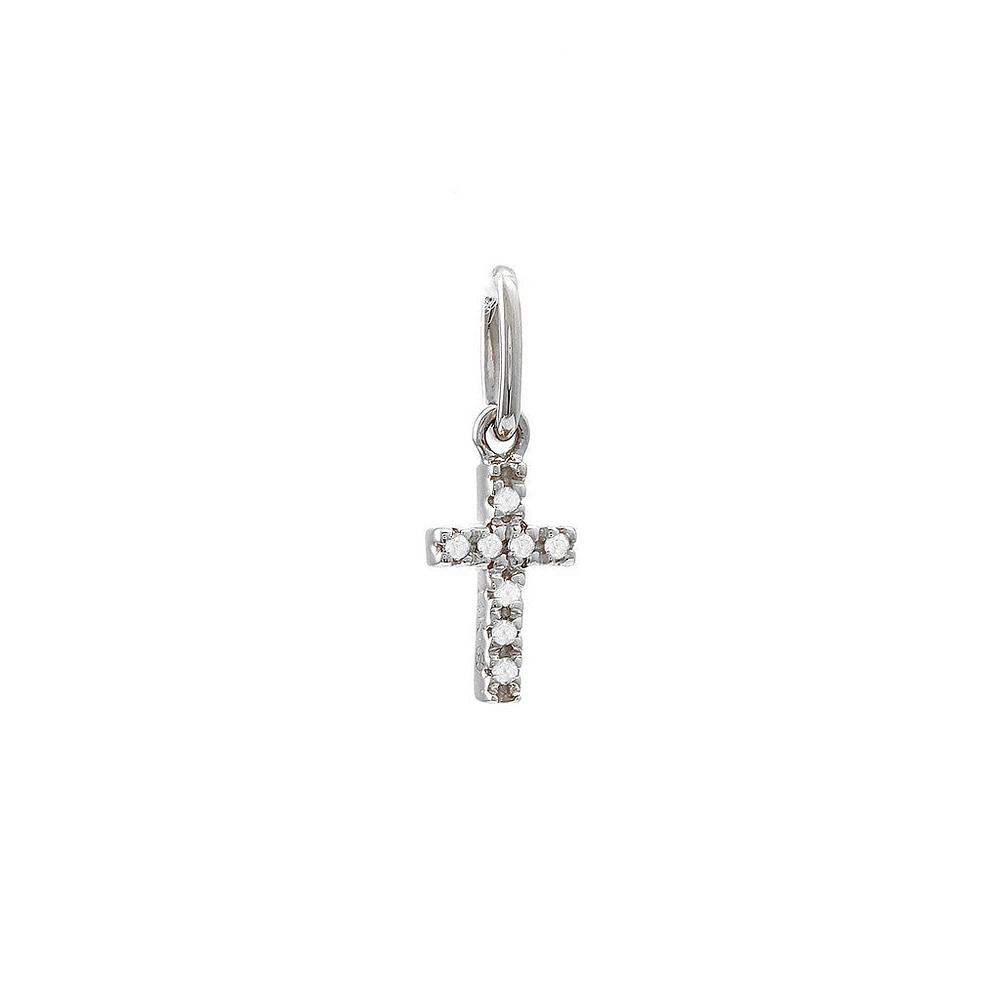 Cross Diamond Mini Pendant 14KW