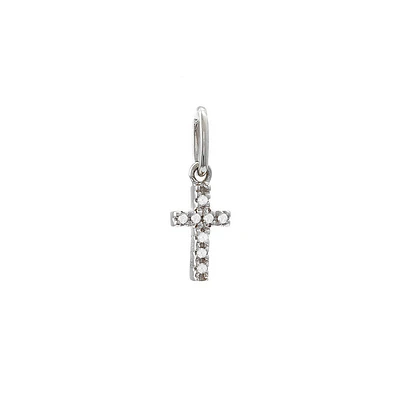 Cross Diamond Mini Pendant 14KW