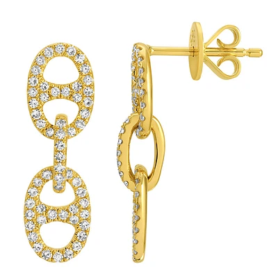 Mariner Link Diamonds Linear Earrings