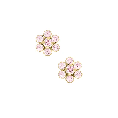 Pink Flower Kids Stud Earrings