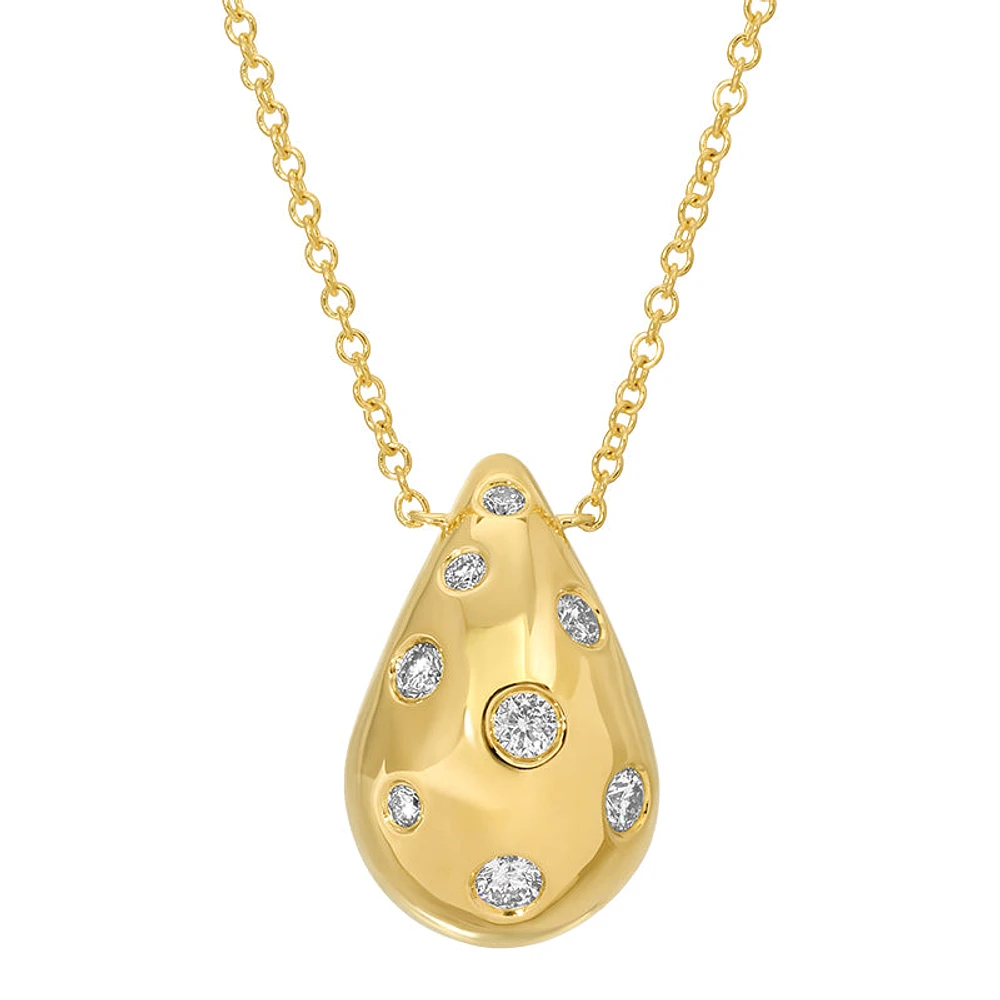 Drop with Diamonds Necklace