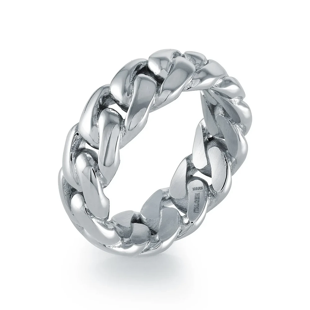 8MM Cuban Steel Ring