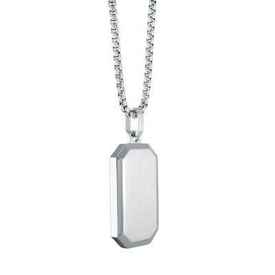 Octagon Dogtag Necklace
