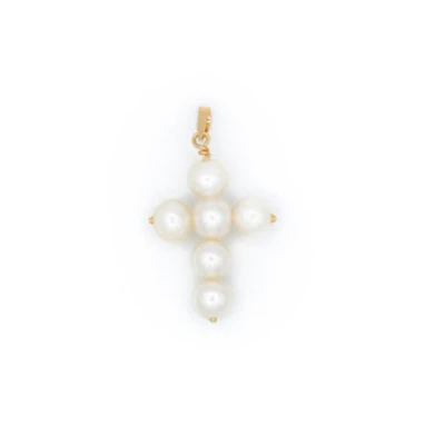 Pearl Cross 20MM Pendant