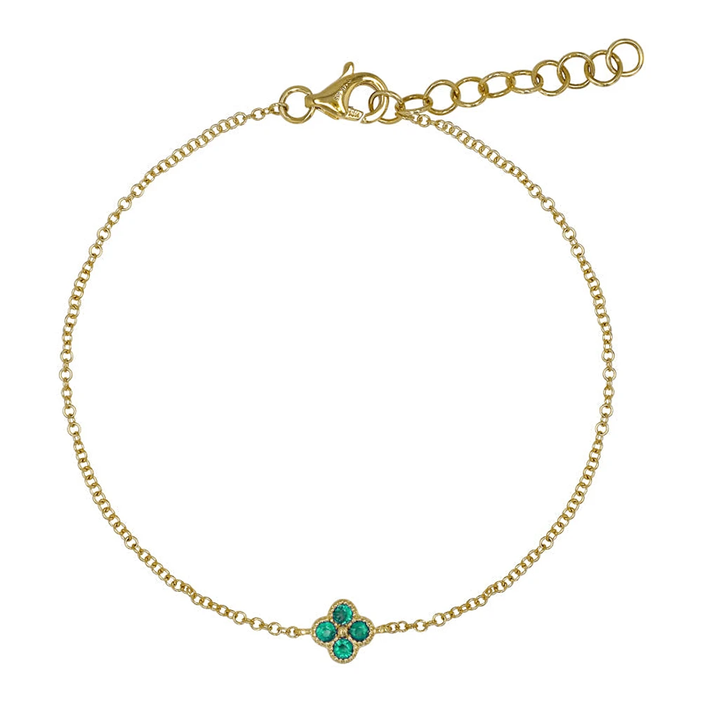 Clover Emeralds Bracelet