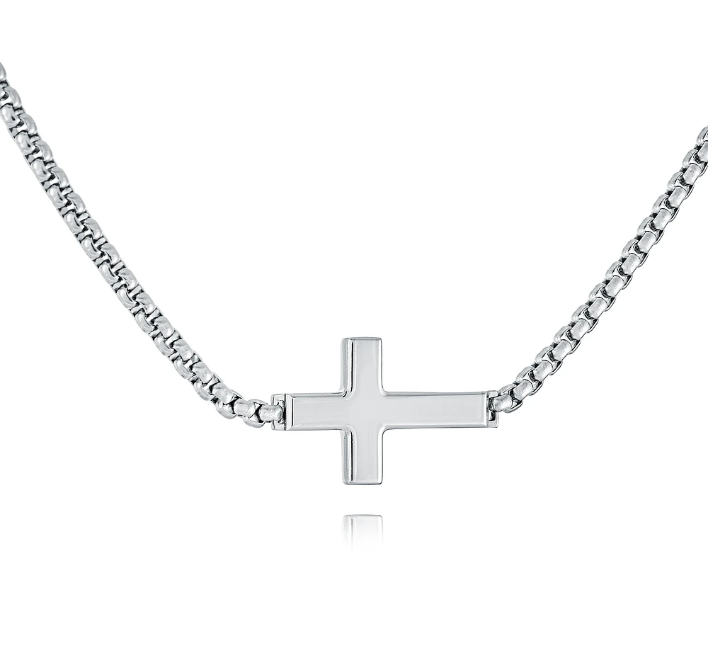 Sideways Cross Steel Chain