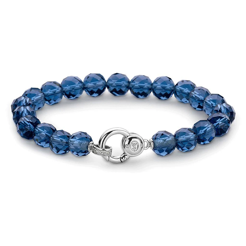 Deep Blue Bead Bracelet