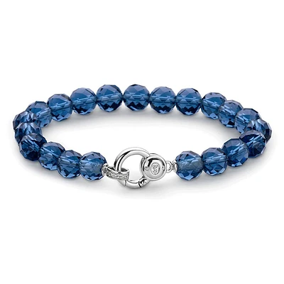 Deep Blue Bead Bracelet