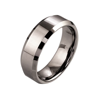Tungsten Carbide Bevel 7mm Ring