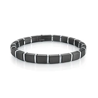 Gunmetal Steel Quadrant Bracelet