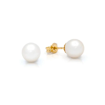 7MM Freshwater Pearl Stud Earrings