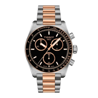 PR516 Steel and Pink Chronograph 40MM Watch