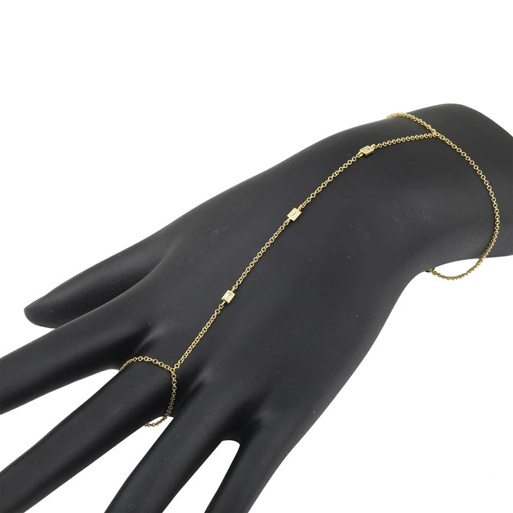 Baguette Diamond Hand Chain