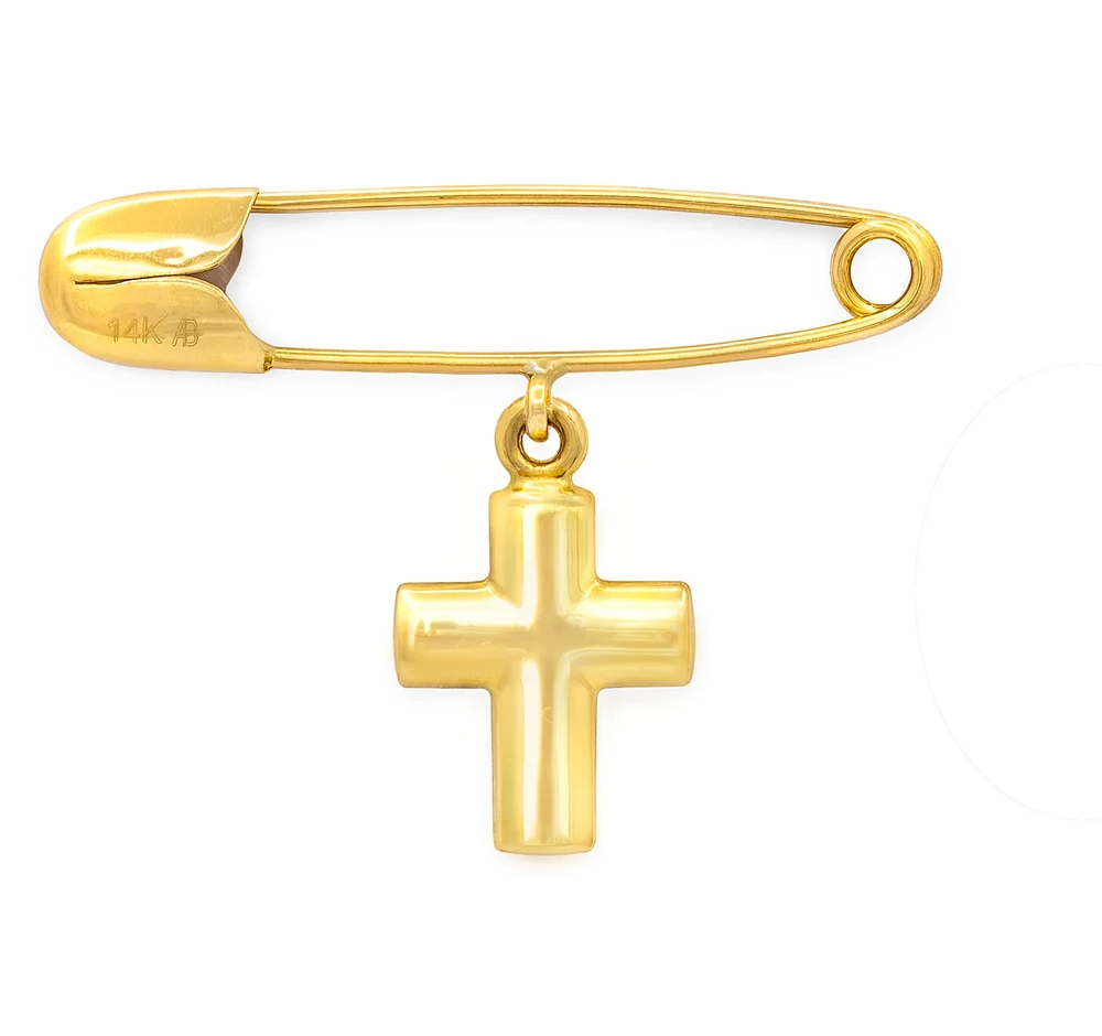 Puffy Cross Baby Pin