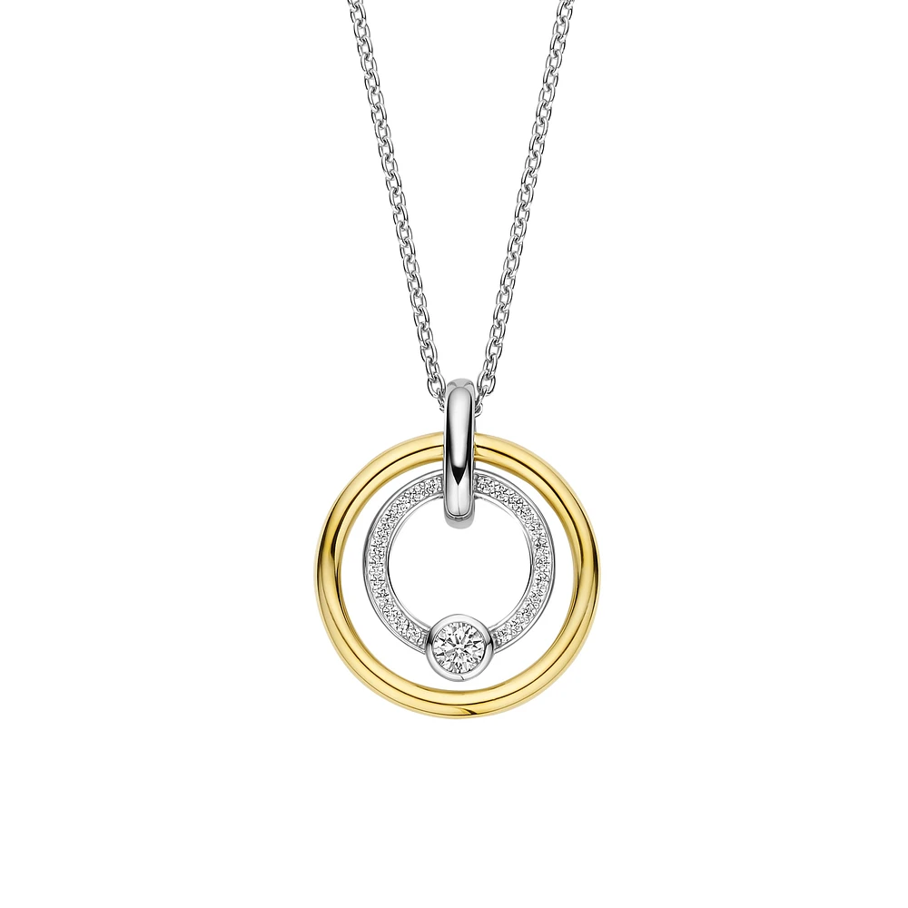 Shine Around Two Tone Necklace