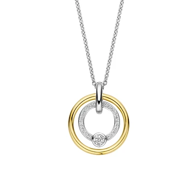 Shine Around Two Tone Necklace
