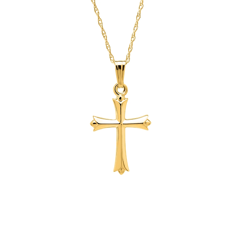 16MM Cross on Rope Chain Kids Necklace