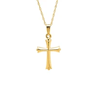 16MM Cross on Rope Chain Kids Necklace