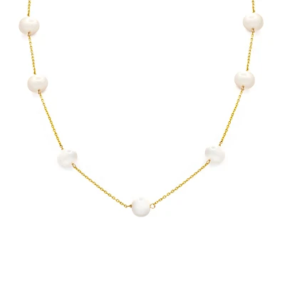 7MM Pearl Stations Necklace