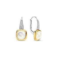 Cushion Quartz Drop Earrings