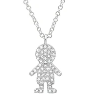 Boy Diamond Necklace 14KW