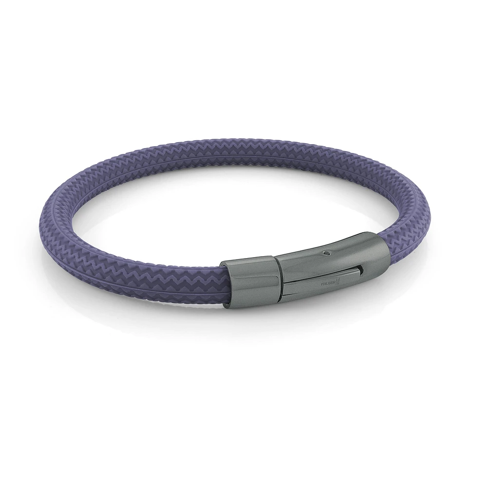 Blue Tire Gun IP Steel Bracelet
