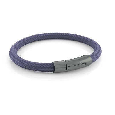 Blue Tire Gun IP Steel Bracelet