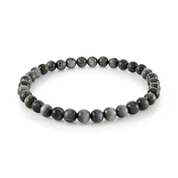 Grey Eagles Eye Bead Bracelet
