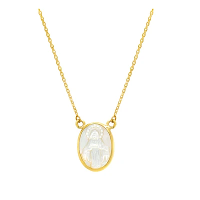 Oval Milagrosa Mother Pearl Necklace