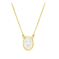 Oval Milagrosa Mother Pearl Necklace