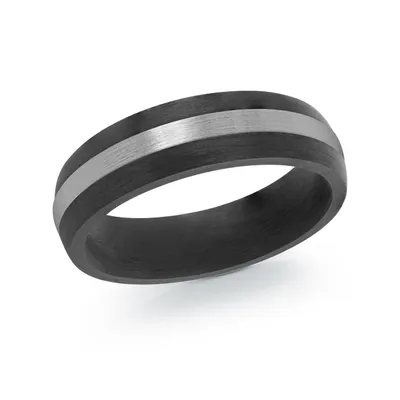 Steel Carbon Fiber 6MM Ring