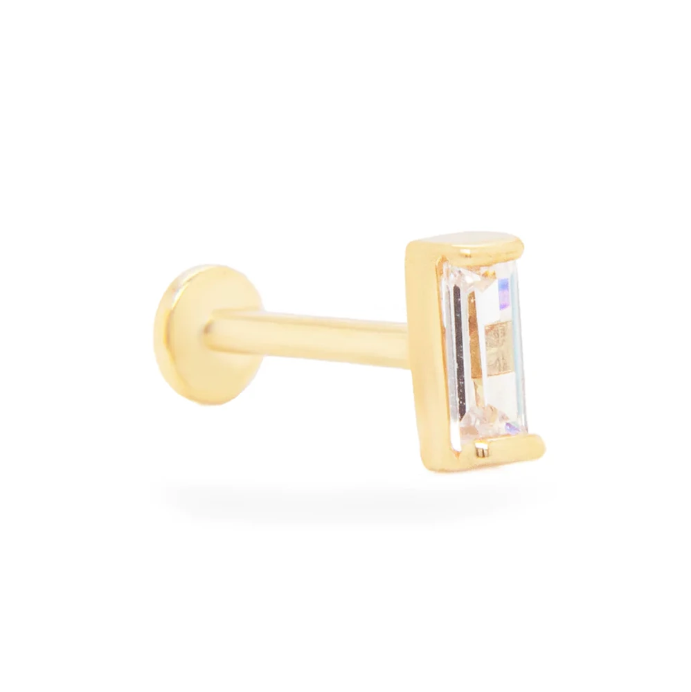 Baguette Zirconia Cartilage Single Earring