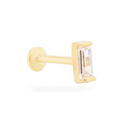 Baguette Zirconia Cartilage Single Earring