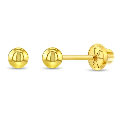 Kids 3MM Ball Earrings