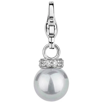 Grey Pearl Charm