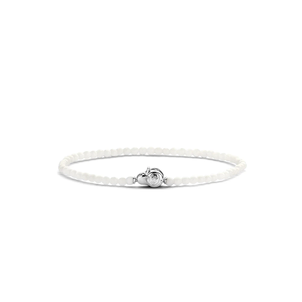 White Bead Bracelet