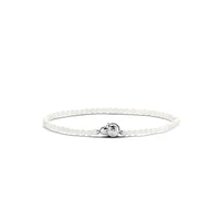 White Bead Bracelet