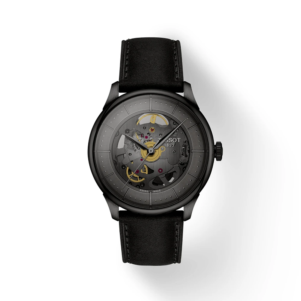 Chemin Des Tourelles Skeleton Black 39MM Watch