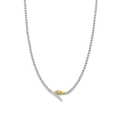 Snake Shine Tennis Necklace