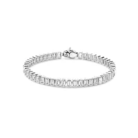 Bezel Set Emerald Tennis Bracelet