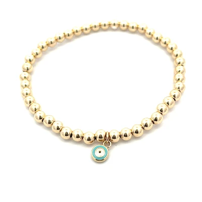 Evil Eye Bead Bracelet
