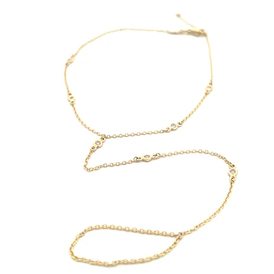 Zirconia Seven Stones Foot Chain