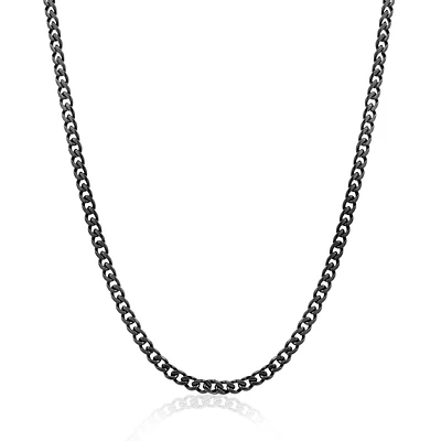 Black Steel 3.3MM Curb Chain