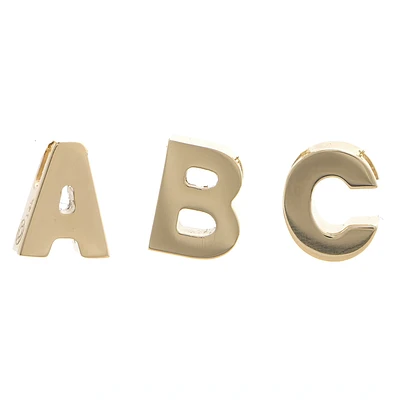 8mm Block Initial Pendant