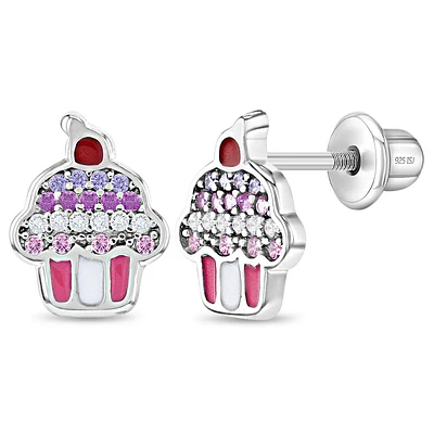 Kids Cute Cupcake Earrings