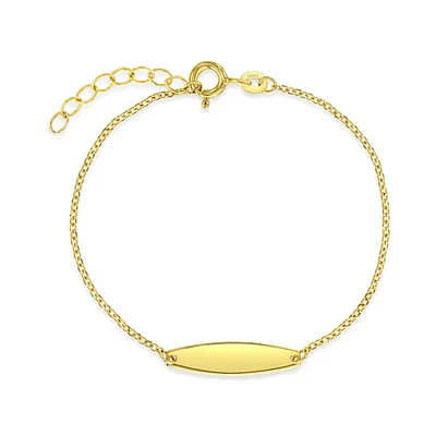 Kids Oval Valentino Tag ID Bracelet